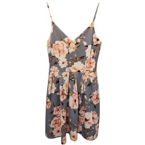 Summer‎ Dress women's Gray Pink Cocktail style #102C